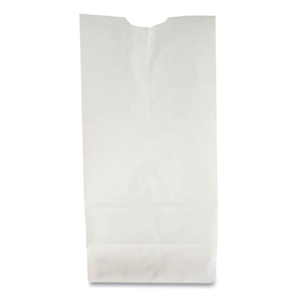 Paper Bags, 30 lbs Cap., #2, 4.31"w x 2.44"d x 7.88"h, White, PK500