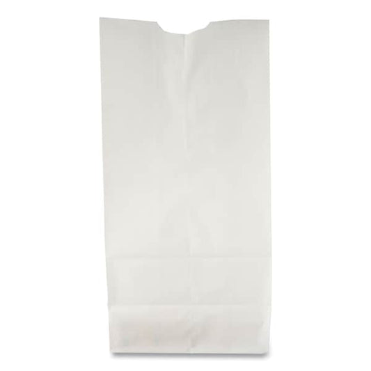 Paper Bags, 30 lbs Cap., #2, 4.31"w x 2.44"d x 7.88"h, White, PK500
