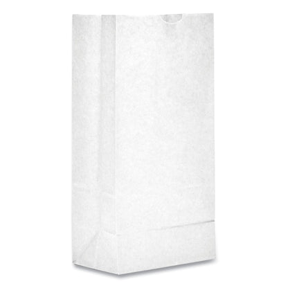 Paper Bags, 30 lbs Cap., #2, 4.31"w x 2.44"d x 7.88"h, White, PK500