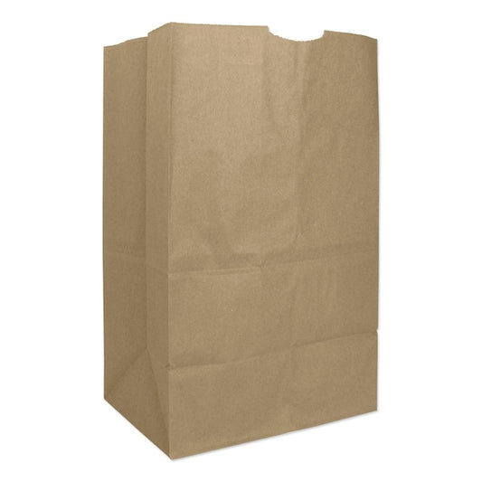 Paper Bags, 57 lbs Cap, #20 Squat, 8.25"Wx5.94"Dx13.38"H, Kraft, PK500