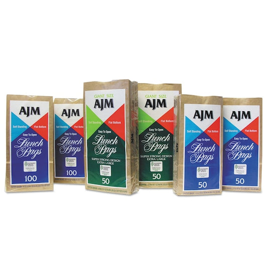 Standard Paper Lunch Bags, 5.13" x 10.38", Kraft, PK1200
