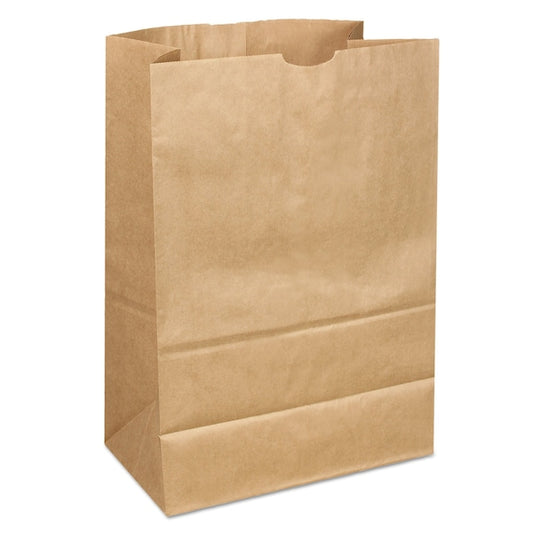 Paper Bags, 40 lbs Cap., 1/6 40/40#, 12"w x 7"d x 17"h, Kraft, PK400