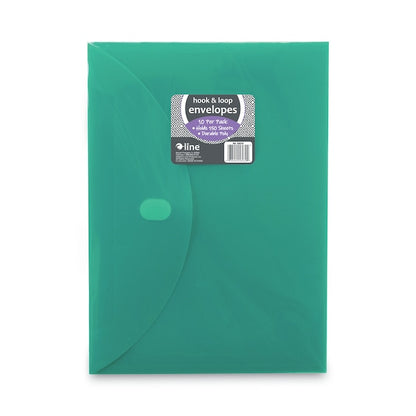 Reusable Poly Envelope, 8 1/2 x 11, Assorted, 10/Pack