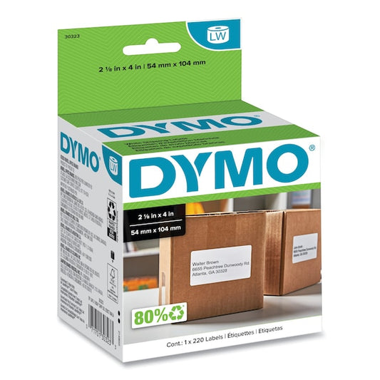 Shipping Label, 220/Roll, White