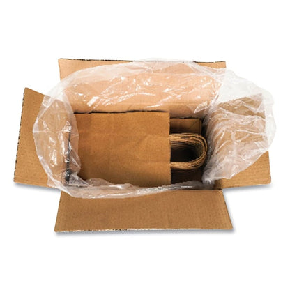 Kraft Paper Bags, Natural Kraft Flat Handles, 8" x 5" x 11", Natural, PK250