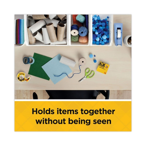 Double Sided Tape, 1/2 x 250 in., PK3