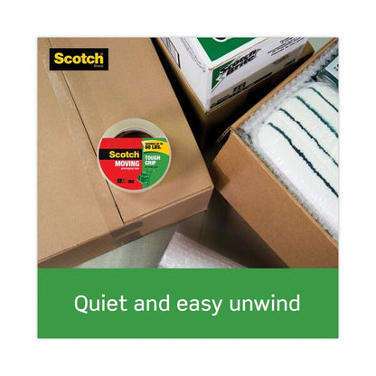 Tough Grip Moving Packaging Tape, 3" Core, 1.88" x 38.2 yd, Clear, PK3