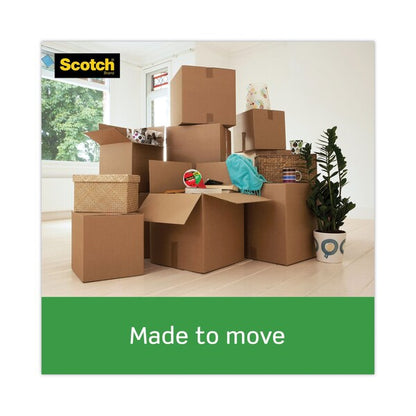 Tough Grip Moving Packaging Tape, 3" Core, 1.88" x 54.6 yd, Clear, PK6