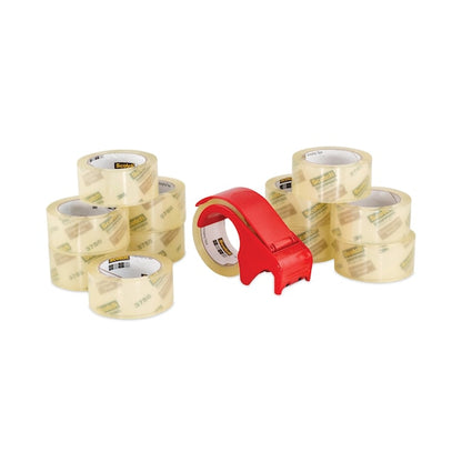 3750 Packaging Tape w/DP300 Disp, 3" Core, 1.88"x54.6 yds, Clear, PK12