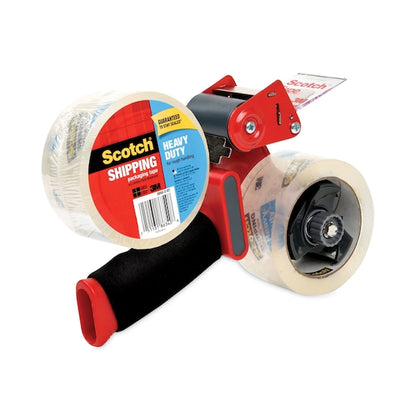 Packaging Tape Dispenser with Two Rolls of Tape, 1.88 x 54.6yds