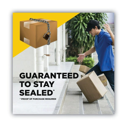 Box Lock Shipping Packaging Tape, 3 in. Core, 1.88 in. x 54.6 yds, Clear, PK3, 3PK