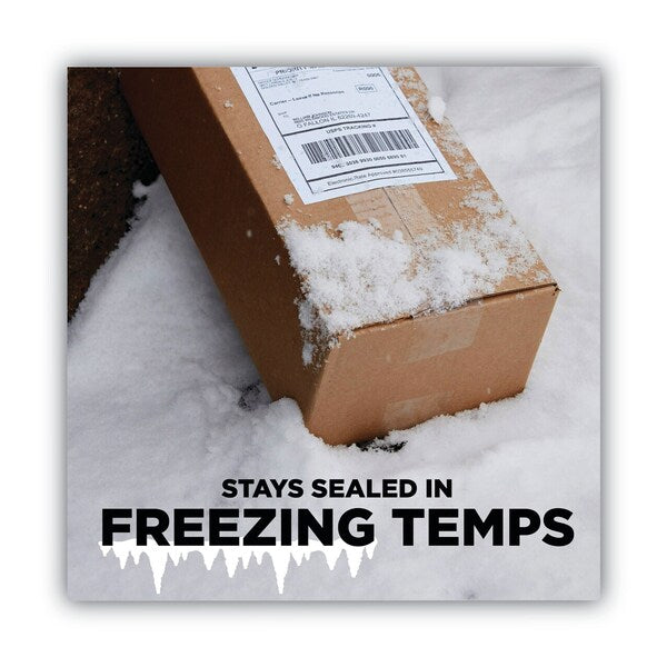 Box Lock Shipping Packaging Tape, 3 in. Core, 1.88 in. x 54.6 yds, Clear, PK3, 3PK