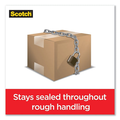 Box Lock Shipping Packaging Tape, 3" Core, 1.88" x 54.6 yd, Clear, PK6