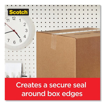 Box Lock Shipping Packaging Tape, 3" Core, 1.88" x 54.6 yd, Clear, PK6