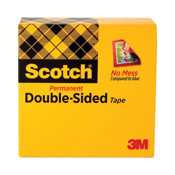 Double Sided Tape, 1/2 x 900 in.