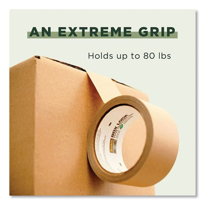 Box Lock Paper Packaging Tape, 3 in. Core, 1.88 in. x 25 yds, Brown