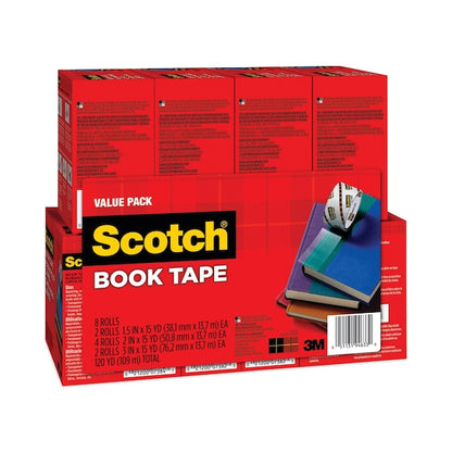 Book Tape, Clear, PK8