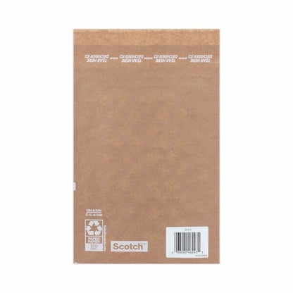 Curbside Recyclable Padded Mailer, #0, Self-Adhesive, Interior Dimensions: 5.9x9.2, Kraft, 100PK