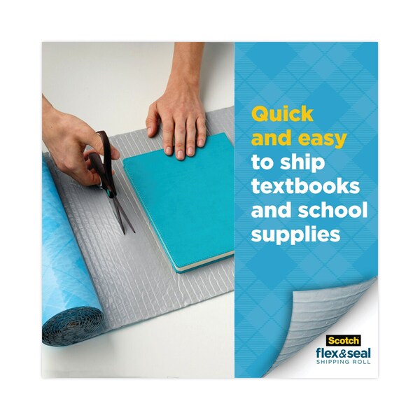 Flex and Seal Shipping Roll, 15" x 20 ft., Blue/Gray