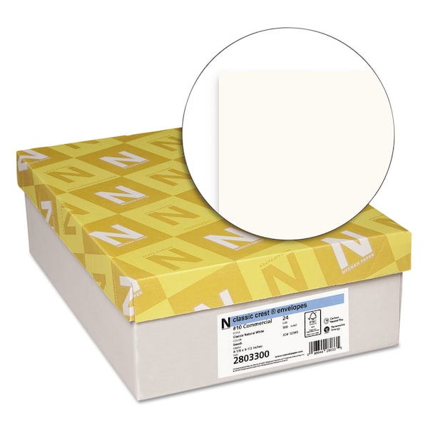 Envelope, NaturalWhite, 500/, PK500