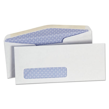 Trade Size Security Tint Envelope, #10, Commercial Flap, Gummed Closure, 4.13 x 9.5, White, 500PK