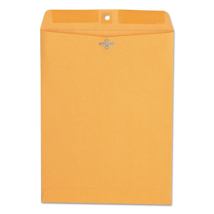 Clasp Envelope, #90, Square Flap, Clasp/Gummed Closure, 9 x 12, Brown Kraft, PK100 PK