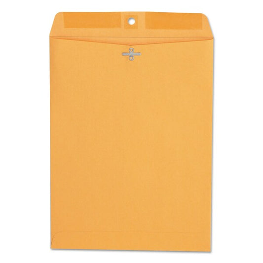 Clasp Envelope, #90, Square Flap, Clasp/Gummed Closure, 9 x 12, Brown Kraft, PK100 PK