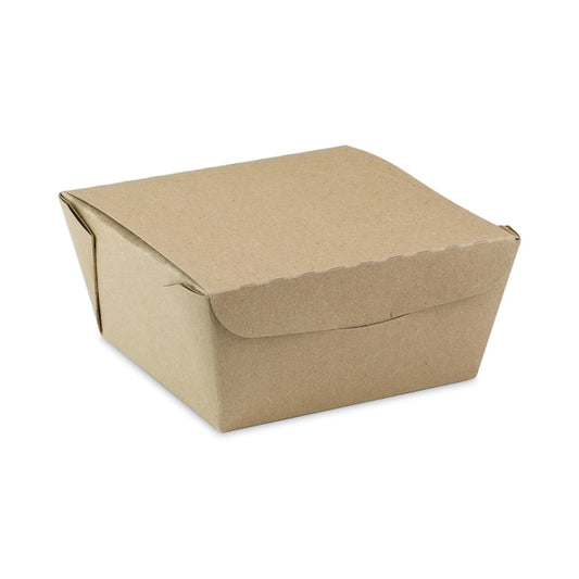 EarthChoice OneBox Paper Box, 37 oz, 4.5 x 4.5 x 2.5, Kraft, PK312 PK