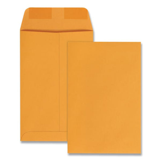 Catalog Envelope, #1, Cheese Blade Flap, Gummed, 6 x 9, Kraft, PK100