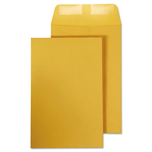 Catalog Envelope, #1, Cheese Blade Flap, Gummed, 6 x 9, Kraft, PK100