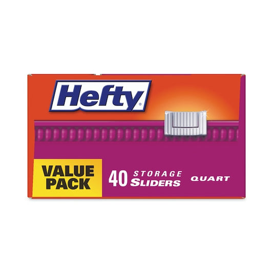 Slider Bags, 1 qt, 1.5 mil, 4.38" x 8.5", Clear, PK360