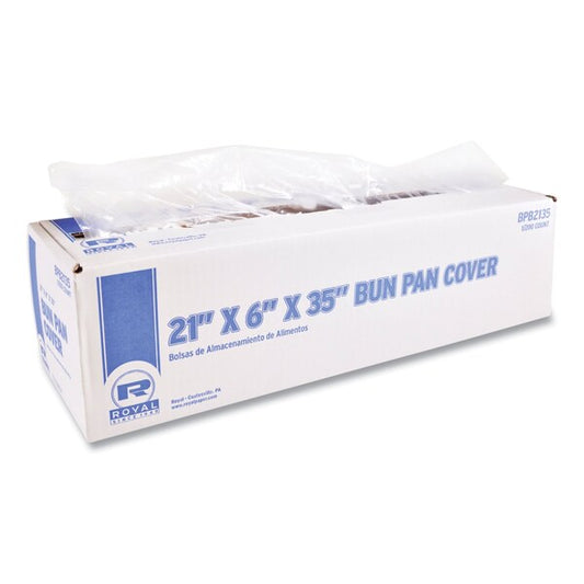 Bun Pan Bag, 0.9 mil, 6in. x 21in. x 35in., Clear, 200PK
