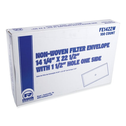 Filter Envelope, Fry Oil, 14 in. x 22.25 in. with 1.5 in. Hole, 100PK