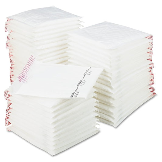 Jiffy TuffGard Self-Seal Cushioned Mailer, #2, 8.5x12, White, PK50