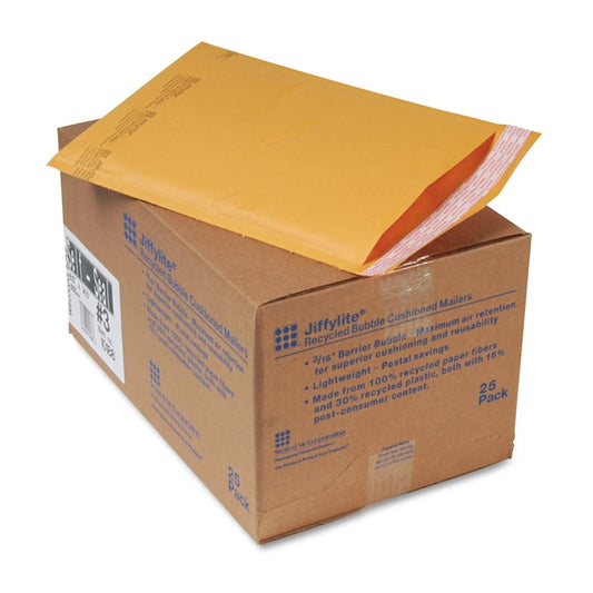 Mailer, 8-1/2 x 14-1/2 in, Gold Brown, PK25