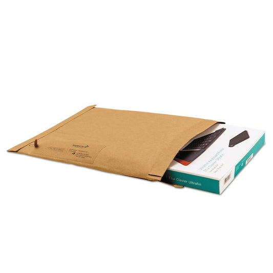Padded Mailer, #0, Paper Lining, Fold Flap, 6x10, Kraft, PK250
