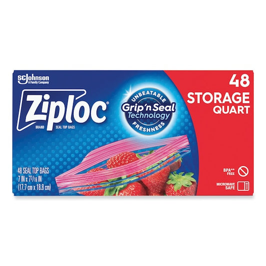 Zipper Lock, 9.63" W, 1.75 mil Thick, Clear