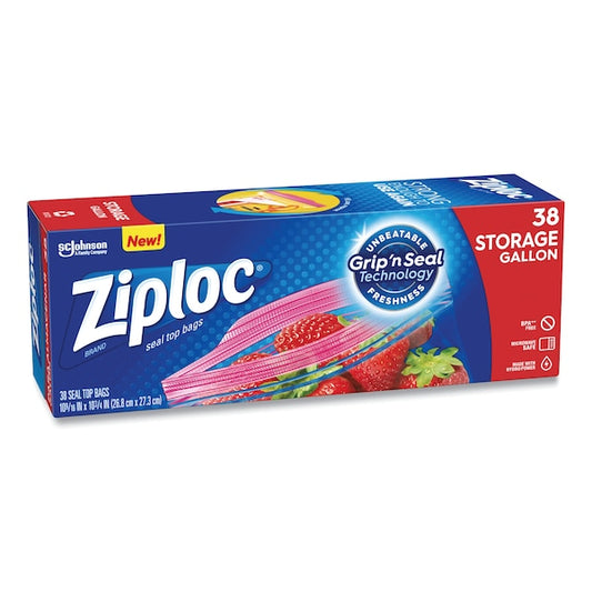 Zipper Lock, 10.56" W, 1.75 mil Thick, Clear
