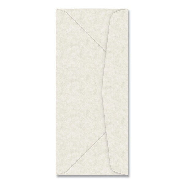 Parchment Envelope, #10, Commercial Flap, Gummed Closure, 4.13 x 9.5, Ivory, 50PK
