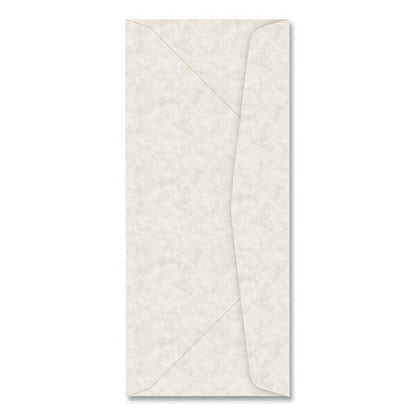 Parchment Envelope, #10, Commercial Flap, Gummed Closure, 4.13 x 9.5, Ivory, 50PK