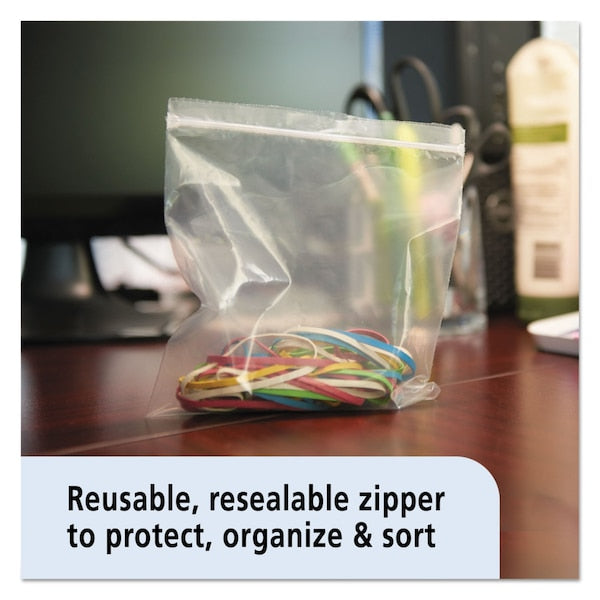 Seal Closure Bags, 2 mil, 12" x 12", Clear, PK500