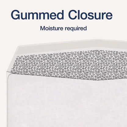 1099 Double Window Envelope, Commercial Flap, Gummed Closure, Contemporary Seam, 5.63x9, White, PK24