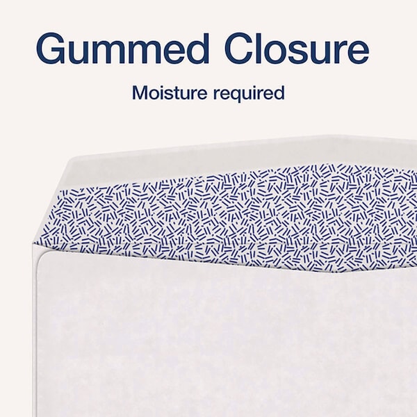 1099 Double Window Envelope, Commercial Flap, Gummed Closure, Contemporary Seam, 3.75x8.75, Wt, PK24