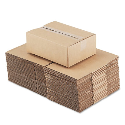 Fixed-Depth Corrugated Shipping Boxes, RSC, 9 in. x 12 in. x 4 in., Brown Kraft, 25PK