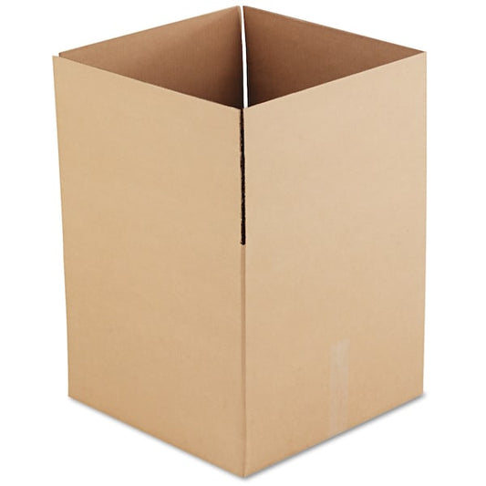 Fixed-Depth Corrugated Shipping Boxes, RSC, 18 in. x 18 in. x 16 in., Brown Kraft, 15PK