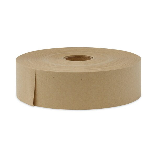 Gummed Kraft Sealing Tape, 3" Core, 2" x 600 ft., Brown, 12/Carton