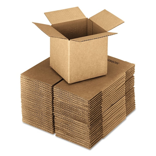 Cubed Fixed-Depth Corrugated Shipping Boxes, RSC, 24 in. x 24 in. x 24 in., Brown Kraft, 10PK