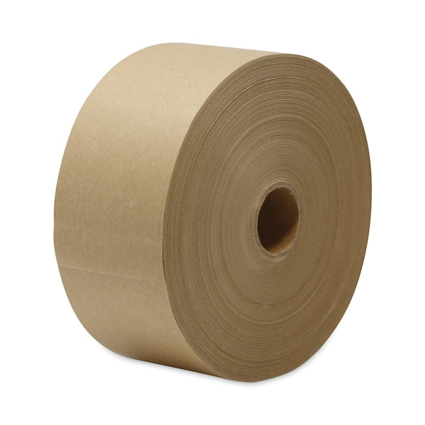 Gummed Kraft Sealing Tape, 3" Core, 3" x 600 ft., Brown, PK10