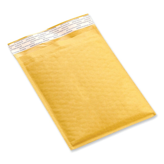 Peel Seal Strip Cushioned Mailer, #0, Extension Flap, Self-Adhesive Closure, 6 x 10, PK250, 250PK