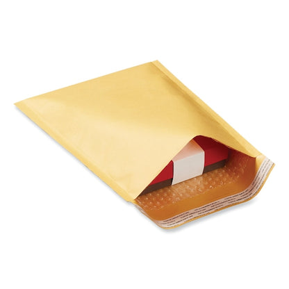 Peel Seal Strip Cushioned Mailer, #0, Extension Flap, Self-Adhesive Closure, 6 x 10, PK250, 250PK